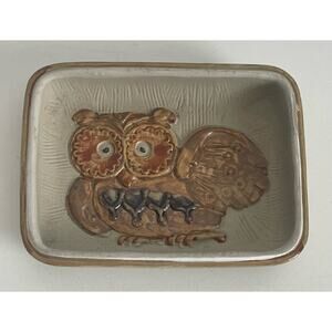 Vintage MCM Owl Trinket Dish Takahasi Japan San Francisco